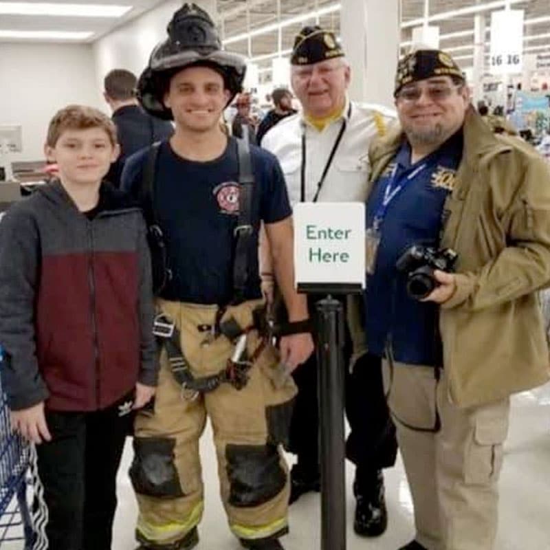 Shopping with Firefighters