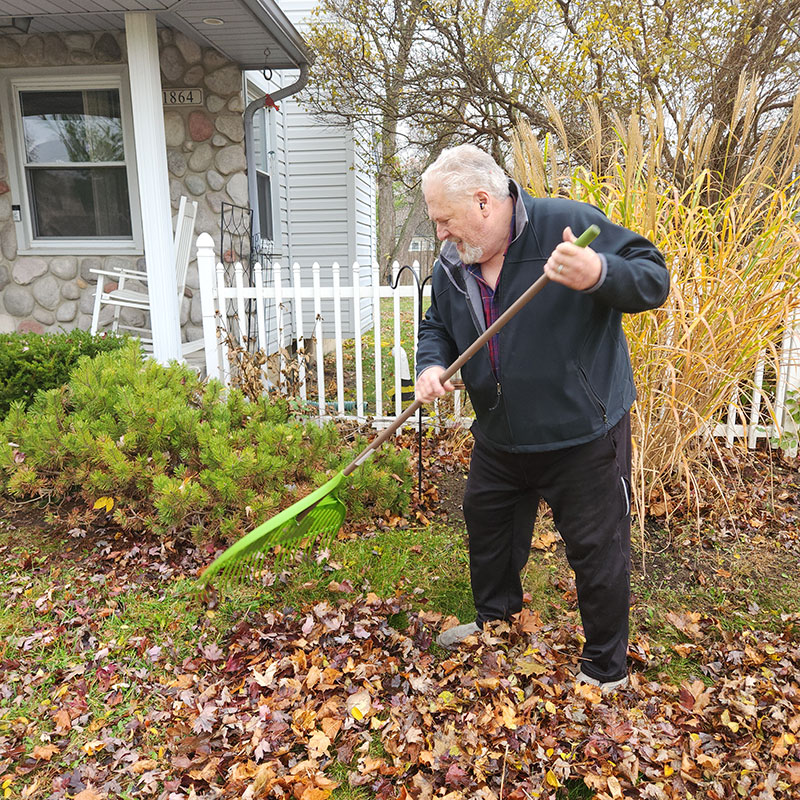 Senior Raking